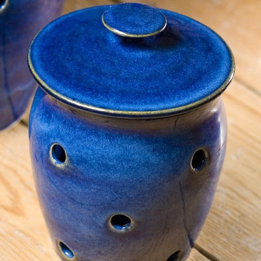 Garlic Pot - Blue