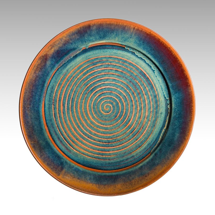 Large platter - brown