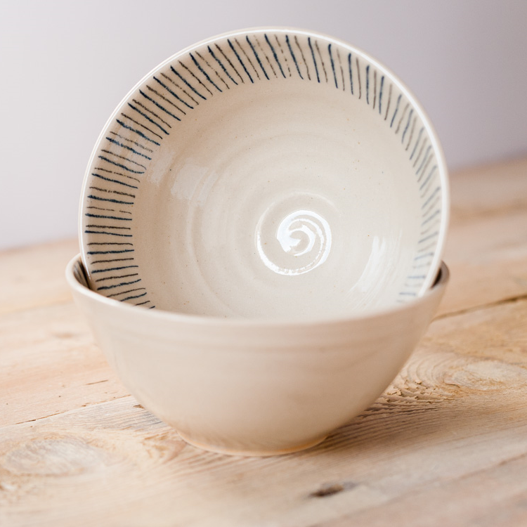 Pasta bowl - Stripe